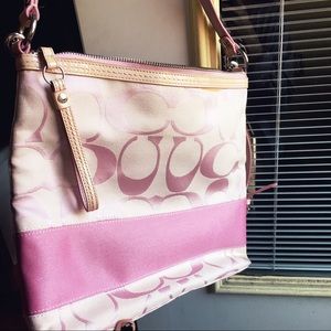 Pale pink Genuine Coach crossbody purse